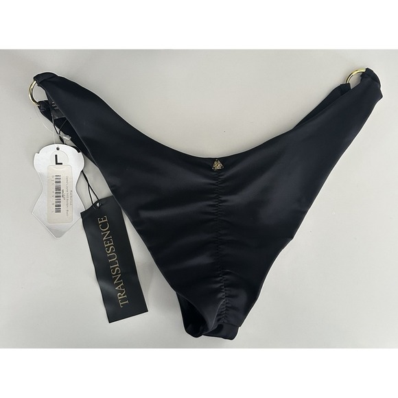 Demery Jayne Bikini Bottom Large Scrunch Black High Cut Cheeky Yves Swim Resort - Picture 6 of 9